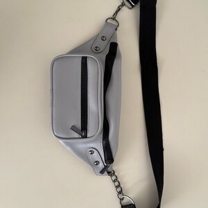 Stylish Gray Men's Crossbody Bag